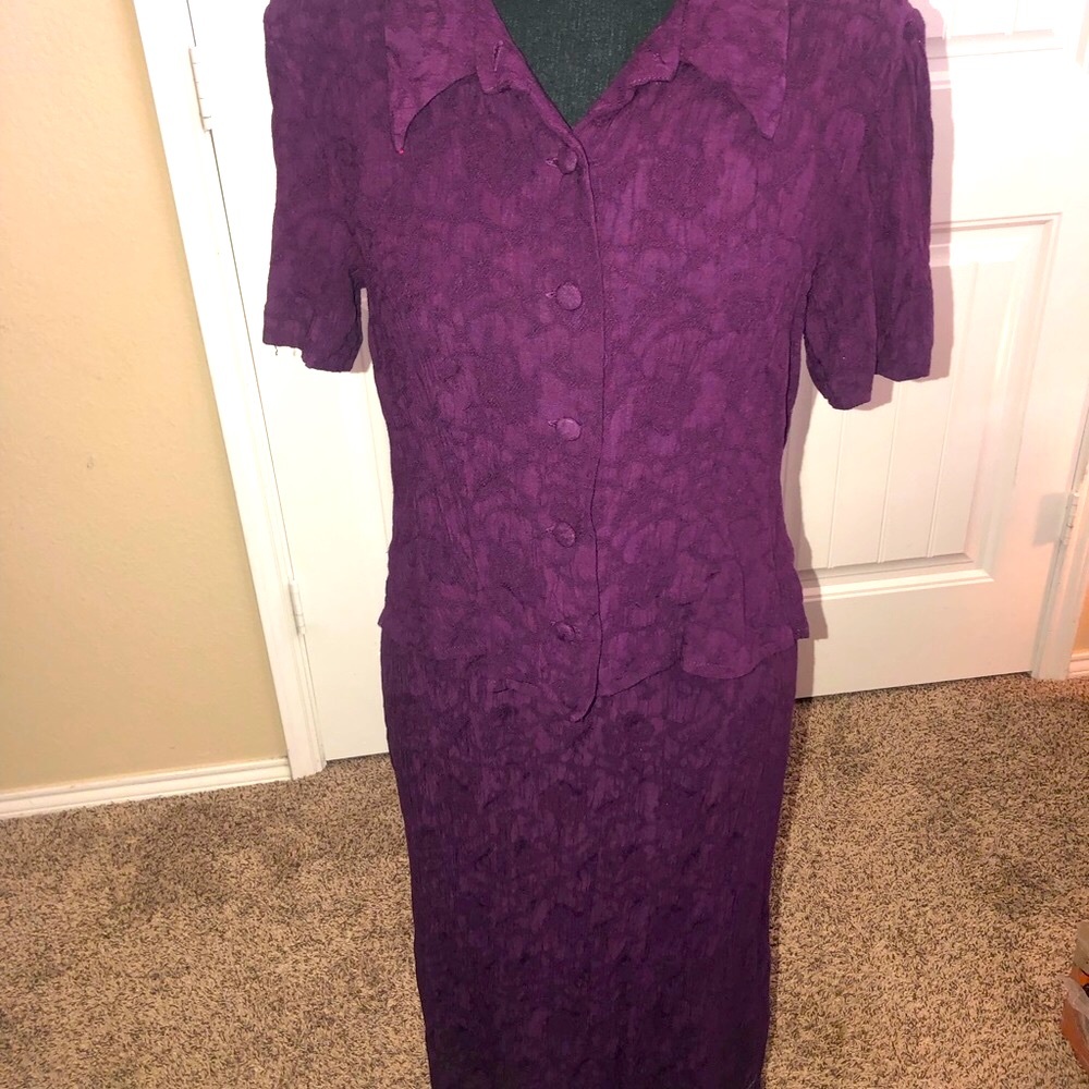 Beautiful purple dress with jacket